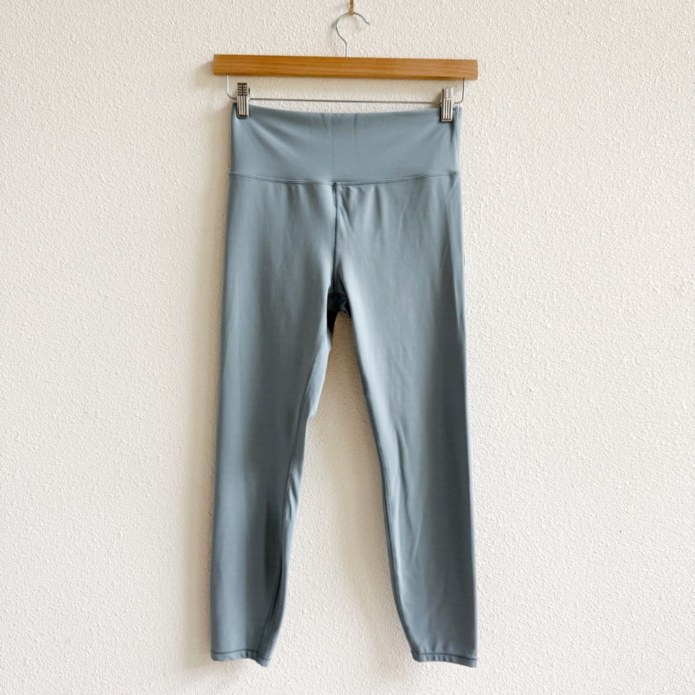 Vuori Leggings Womens Large Blue VGUC High Rise Performance Activewear